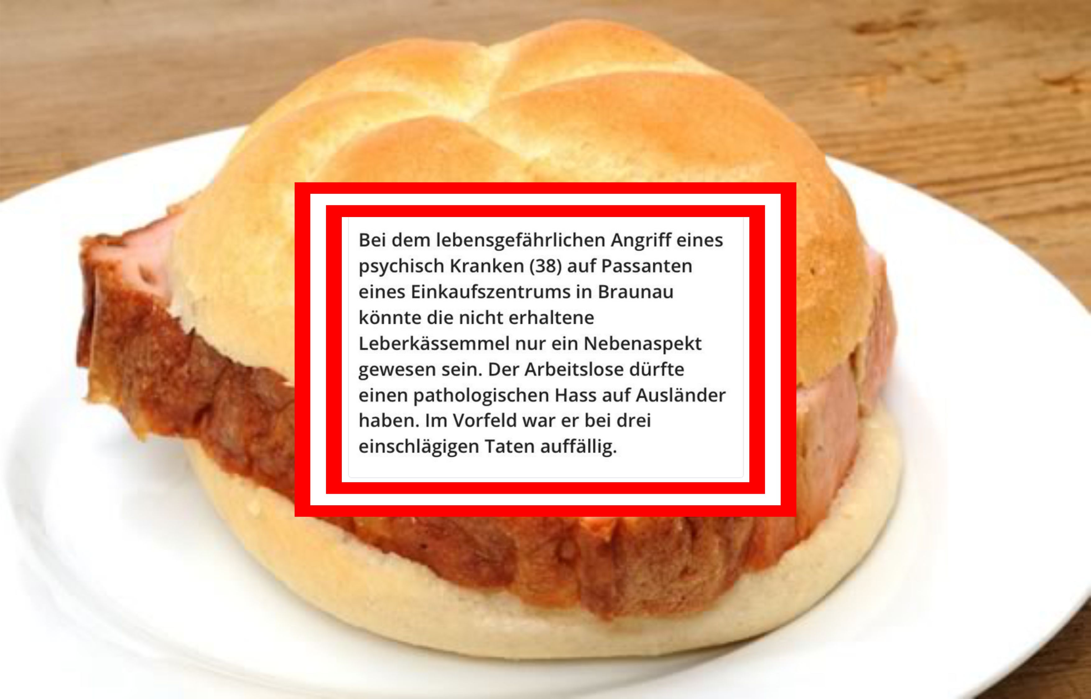 Amokfahrer in Braunau rastet wegen Döner-Kebab aus!