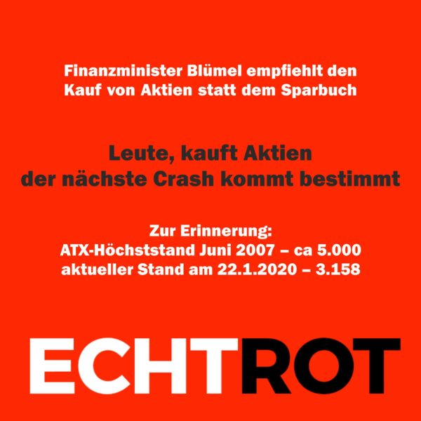 Leute – kauft Aktien!