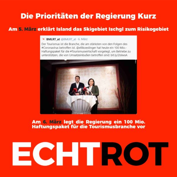 die prioritäten der regierung kurz