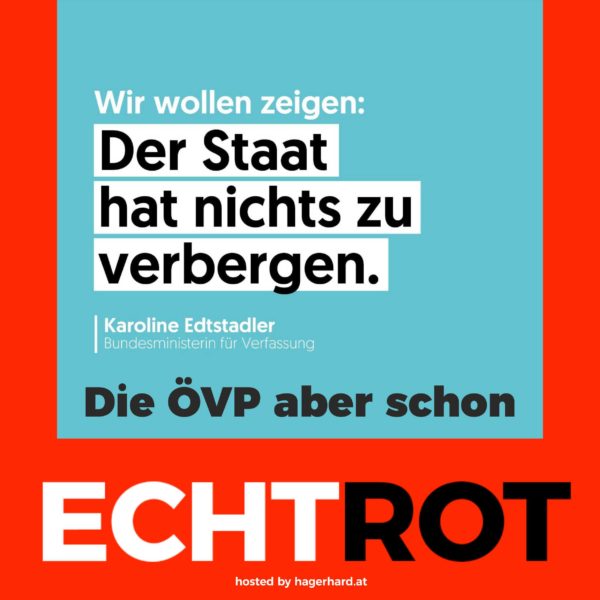 Transparenz - wie die ÖVP sich das vorstellt