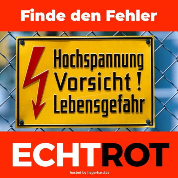 Finde den Fehler