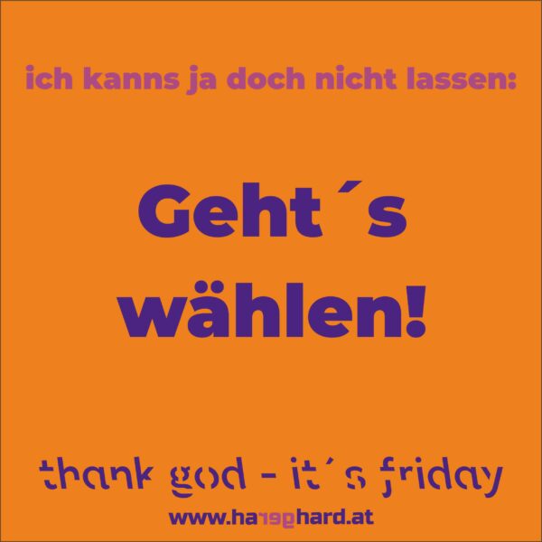 ich kanns ja doch nicht lassen